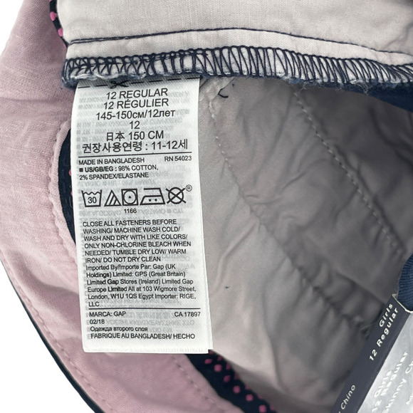 Gap Low Rise Slim Leg Skinny Chino Pants Size 12 - Picture 7 of 7